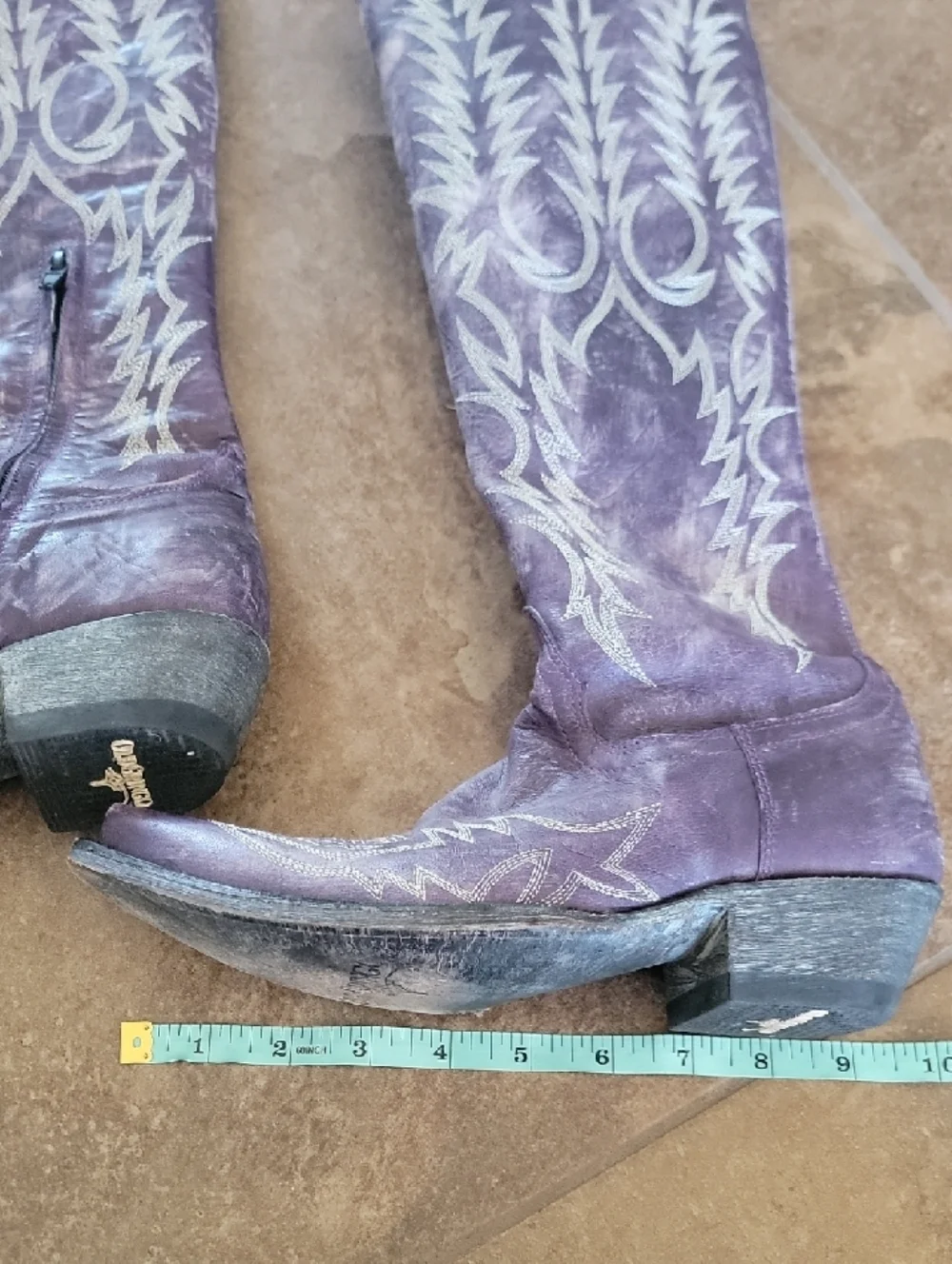Old Gringo 5B Mayra Bis Purple Cowboy Boots - Picture 4 of 9